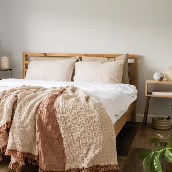 Blanket - Mussola Flow Blanket (Terracotta) - Picture 9 of 9